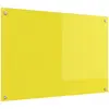 Image de vidaXL Protection de cuisine Jaune 90 x 60 cm verre trempé