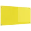Image de vidaXL Protection de Cuisine Jaune 100 x 50 cm Verre trempé, Dosseret de Cuisine Moderne, Verre Résistant à la Chaleur, Élégante Mise à Niveau de Votre Espace, Panneau Protecteur Minimaliste