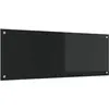 Image de vidaXL Protection de cuisine Noir 110 x 40 cm verre trempé
