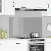 Image de vidaXL Protection de cuisine Gris clair 110 x 60 cm verre trempé