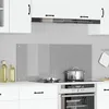 Image de vidaXL Protection de Cuisine Gris Clair 120 x 50 cm Verre trempé, Dosseret de Cuisine Moderne, Verre Résistant à la Chaleur, Élégante Mise à Niveau de Votre Espace, Panneau Protecteur Minimaliste