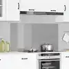 Image de vidaXL Protection de cuisine Gris clair 120 x 60 cm verre trempé