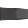 Image de vidaXL Protection de Cuisine Gris foncé 110 x 40 cm Verre trempé, Dosseret de Cuisine Moderne, Verre Résistant à la Chaleur, Élégante Mise à Niveau de Votre Espace, Panneau Protecteur Minimaliste