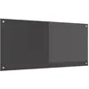 Image de vidaXL Protection de Cuisine Gris foncé 110 x 50 cm Verre trempé, Dosseret de Cuisine Moderne, Verre Résistant à la Chaleur, Élégante Mise à Niveau de Votre Espace, Panneau Protecteur Minimaliste