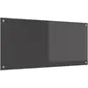 Image de vidaXL Protection de cuisine Gris foncé 110 x 50 cm verre trempé