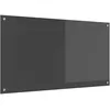 Image de vidaXL Protection de Cuisine Gris foncé 110 x 60 cm Verre trempé, Dosseret de Cuisine Moderne, Verre Résistant à la Chaleur, Élégante Mise à Niveau de Votre Espace, Panneau Protecteur Minimaliste