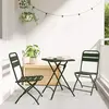Image de vidaXL Chaise de jardin pliante 2 pcs Vert 42 x 52 x 82 cm