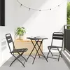 Image de vidaXL Chaise de jardin pliante 2 pcs Anthracite 42 x 52 x 82 cm