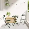 Image de vidaXL Chaise de jardin pliante 2 pcs Vert 42 x 46 x 82cm Métal