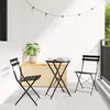 Image de vidaXL Chaise de jardin pliante 2 pcs Anthracite 42 x 46 x 82cm Métal