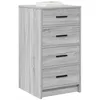 Image de vidaXL Buffet Sonoma Gris 40 x 41 x 75 cm Bois d'ingénierie, Meuble de Salon, Buffet rectangulaire, Rangement stylé, Meuble Durable, Organisateur Pratique, décor Moderne, Finition Mate