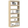 Image de vidaXL Bibliothèque Chêne Sonoma 80 x 30 x 198 cm Bois d'ingénierie, Bibliothèque rectangulaire Moderne et Durable, Rangement Sympa pour Le Salon, étagère déco à la Maison