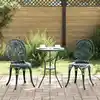 Image de vidaXL Ensemble bistro de jardin 3 pcs Vert Aluminium