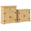 Image de vidaXL Ensemble de Meubles Salle de Bain 2 pcs Corona Bois pin Massif, Armoire de Salle de Bain, Armoire de Rangement de Toilette, Armoire de Salle de Bain
