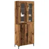 Image de vidaXL Haut Armoire 2 pc Bois Ancien 69,5 x 34 x 180 cm