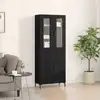Image de vidaXL Haut Armoire 2 pcs Chêne noir 69,5 x 34 x 180 cm