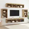 Image de vidaXL Ensemble meuble TV 8 pcs chêne artisanal Bois d'ingénierie