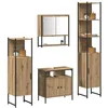 Image de vidaXL Ensemble de mobilier de Salle de Bain 4 pcs chêne Artisanal, Solutions de Rangement Modernes pour Salle de Bain, Ensemble Durable pour Un Style Minimaliste et Compact