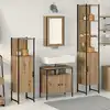 Image de vidaXL Ensemble de mobilier de salle de bain 4 pcs chêne artisanal