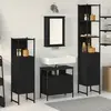 Image de vidaXL Ensemble de mobilier de salle de bain 4 pcs Chêne noir