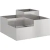 Image de vidaXL Cache-Pot de Jardin Argent 80 x 80 x 48 cm Acier Inoxydable, Bac à Plantes en métal Robuste, déco Moderne, pour Jardin et terrasse, Style Industriel pour l'extérieur