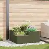 Image de vidaXL Cache-pot de jardin Vert olive 100 x 100 x 48 cm Acier