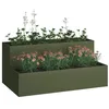 Image de vidaXL Cache-Pot de Jardin Vert Olive 100 x 60 x 45 cm