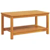 Image de vidaXL Table d'appoint Marron 90 x 50 x 45 cm Bois d'Acacia Massif, Table d'appoint Moderne pour Salon, Bois Acacia résistant, Meuble Fonctionnel, Surface compacte pour la Maison