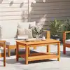 Image de vidaXL Table d'appoint Marron 90 x 50 x 45 cm Bois d'Acacia Massif