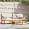 Image de vidaXL Transat Huile Naturelle 200 x 57 x 75cm Bois d'acacia massif
