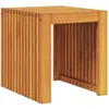 Image de vidaXL Table d'appoint Huile Naturelle 43 x 36 x 40 cm, Table rectangulaire en Teck Moderne, pour Jardin et terrasse, Meuble d'extérieur Chic, Accent Solide pour intérieur