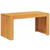 Image de vidaXL Table d'appoint Marron 70 x 35 x 35 cm Bois d'Acacia Massif, Table Basse en Acacia, élégante, Durable, Accent Minimaliste, Meuble Fonctionnel, Design Contemporain