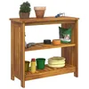 Image de vidaXL Armoire de Jardin avec étagère Marron 75 x 35 x 70 cm, Meuble de Salon en Bois d'acacia, Rangement Polyvalent, Style Moderne, Utilitaire et décor Contemporain