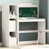 Image de vidaXL Bureau avec rangement ouvert et tableau noir avec étagère ROROS