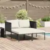 Image de vidaXL Transat Anthracite 153 x 115 x 69.5 cm Acier enduit de poudre