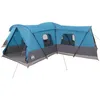 Image de vidaXL Tente 16 Personnes avec Toit avec évent Bleu 680 x 510 x 210 cm