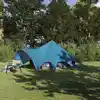 Image de vidaXL Tente Teepee 3 personnes Bleu et gris 600 x 600 x 347 cm
