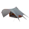 Image de vidaXL Tente tipi avec Toit Gris et Orange 600 x 600 x 347 cm,