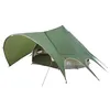 Image de vidaXL Tente tipi avec Toit avec évent Vert et Gris 600 x 600 x 347 cm,