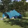 Image de vidaXL Tente Teepee 5 personnes Bleu et gris 600 x 600 x 347 cm