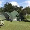 Image de vidaXL Tente Teepee 7-Personnes Vert et gris 600 x 600 x 347 cm