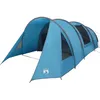 Image de vidaXL Tente Tunnel avec Toit Bleu et Gris 778 x 356 x 210 cm,