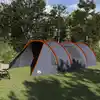 Image de vidaXL Tente Tunnel 5-Personnes Gris et orange 778 x 356 x 210 cm