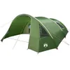 Image de vidaXL Tente Tunnel avec Toit Vert et Blanc 700 x 590 x 215 cm,