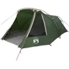 Image de vidaXL Tente Tunnel avec Toit Vert et Blanc 328 x 228 x 115 cm,