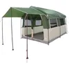 Image de vidaXL Tente familiale 4 Personnes Vert et Blanc 324 x 255 x 230 cm, Tente familiale, abri de Camping Moderne, étanche, Anti-UV, léger, Simple à Monter, résistant au Vent, spacieux