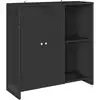 Image de vidaXL Armoire de rangement avec étagère Noir 100 x 36 x 102 cm Rotin