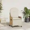 Image de vidaXL Fauteuil inclinable Beige 56 x 66 x 95 cm polyrotin