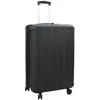 Image de vidaXL Valise avec Verrouillage Noir 50 x 30 x 76 cm Plastic ABS, Valise Moderne rectangulaire, Bagage résistant, Pratique et stylée, idéale pour Vos Voyages
