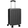 Image de vidaXL Valise Gris foncé 34 x 23 x 55.5 cm Plastic ABS, Valise Moderne rectangulaire, Bagage résistant, Pratique et stylée, idéale pour Vos Voyages
